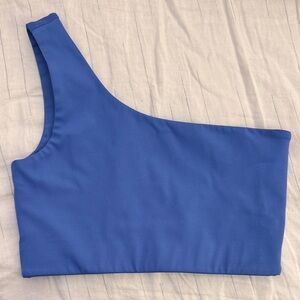 Girlfriend Collective One-Shoulder Sports Bra Top